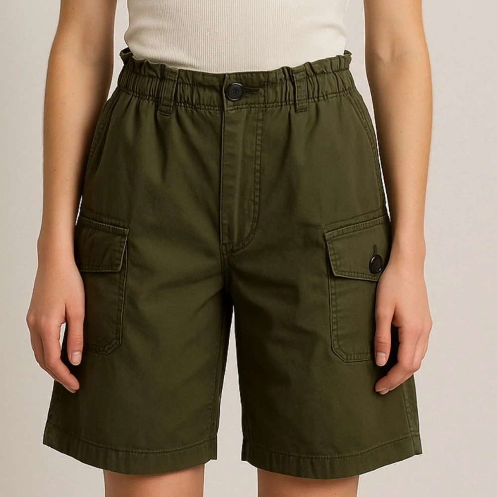 Dsquared‎ 2 Women’s Green Cargo Utility Hight Rise Short IT 40/US 4-6 2014 Y2K